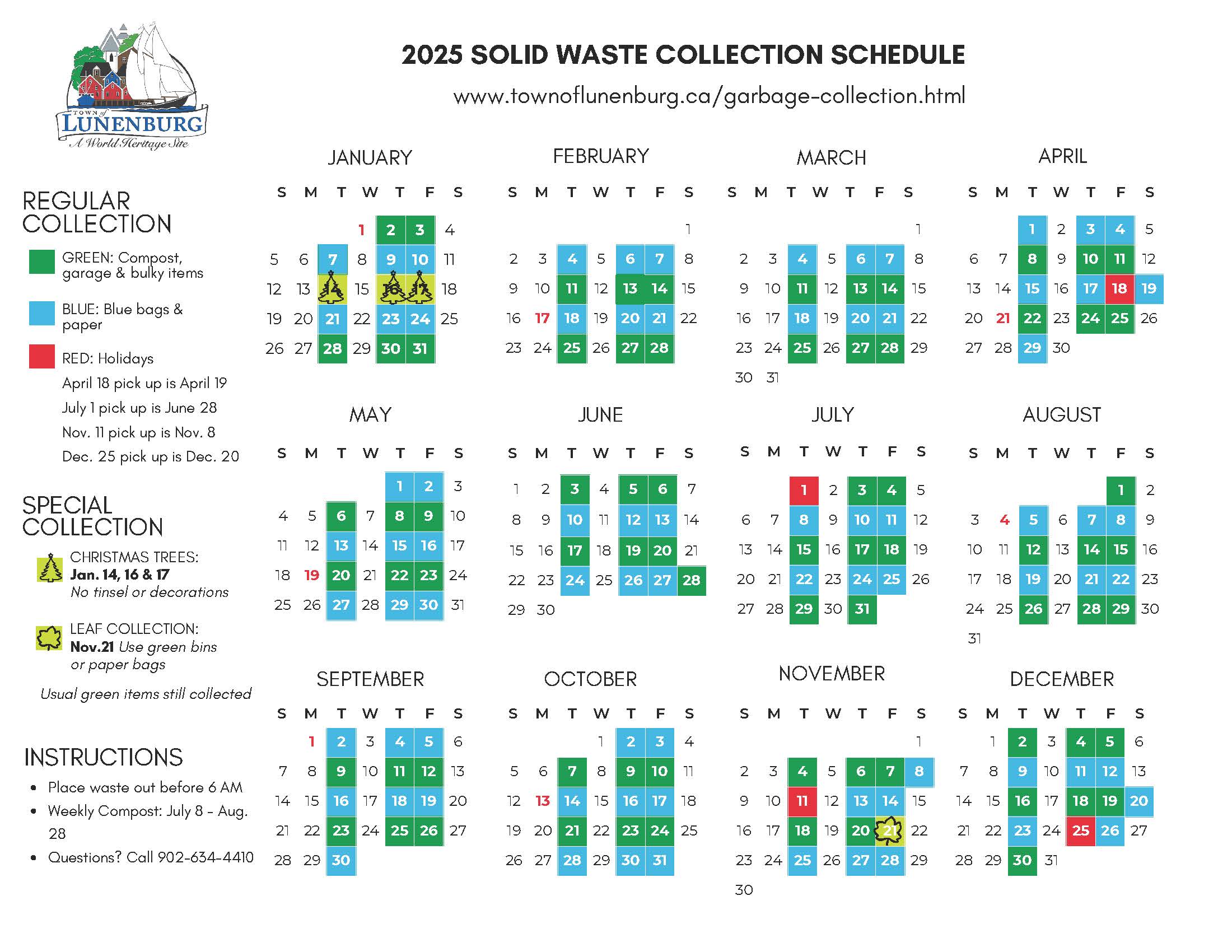 2025 Waste Collection Schedule