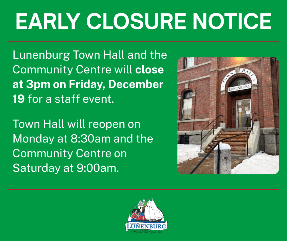 Early Closure Announcement